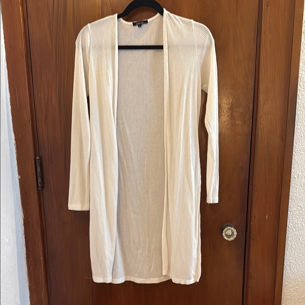 Ivory Open Front Cardigan